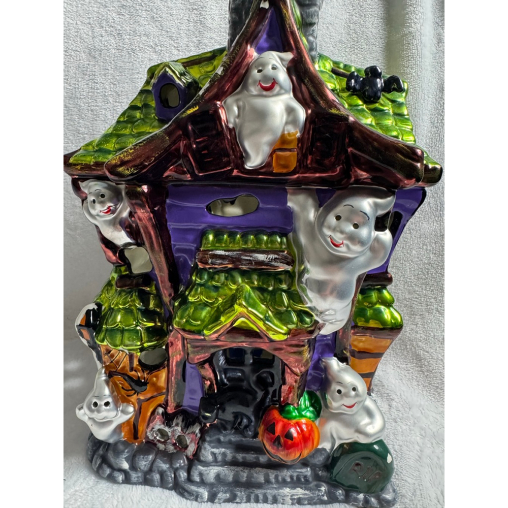 Christopher Radko Ghost Manor Halloween Lighted Haunted House Decor